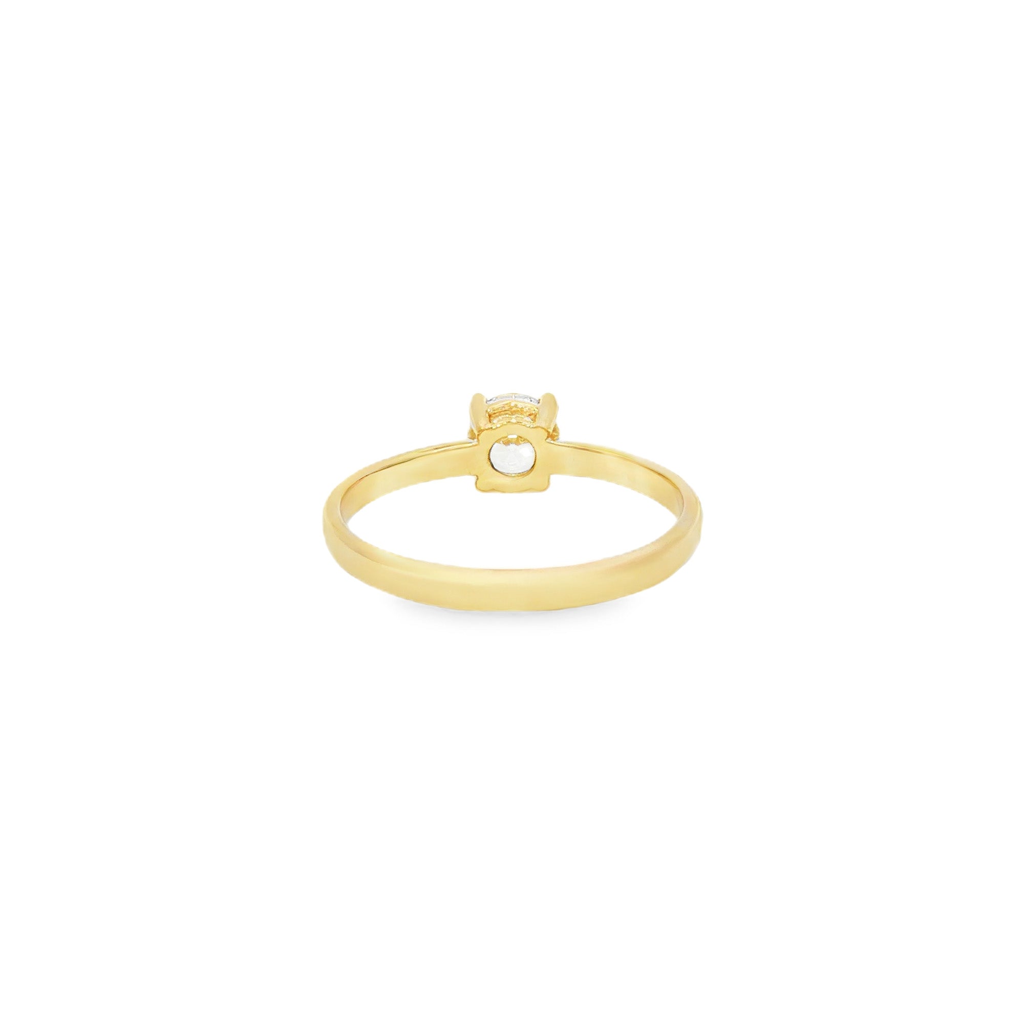 ANILLO SOLITARIO CON ZIRCÓN