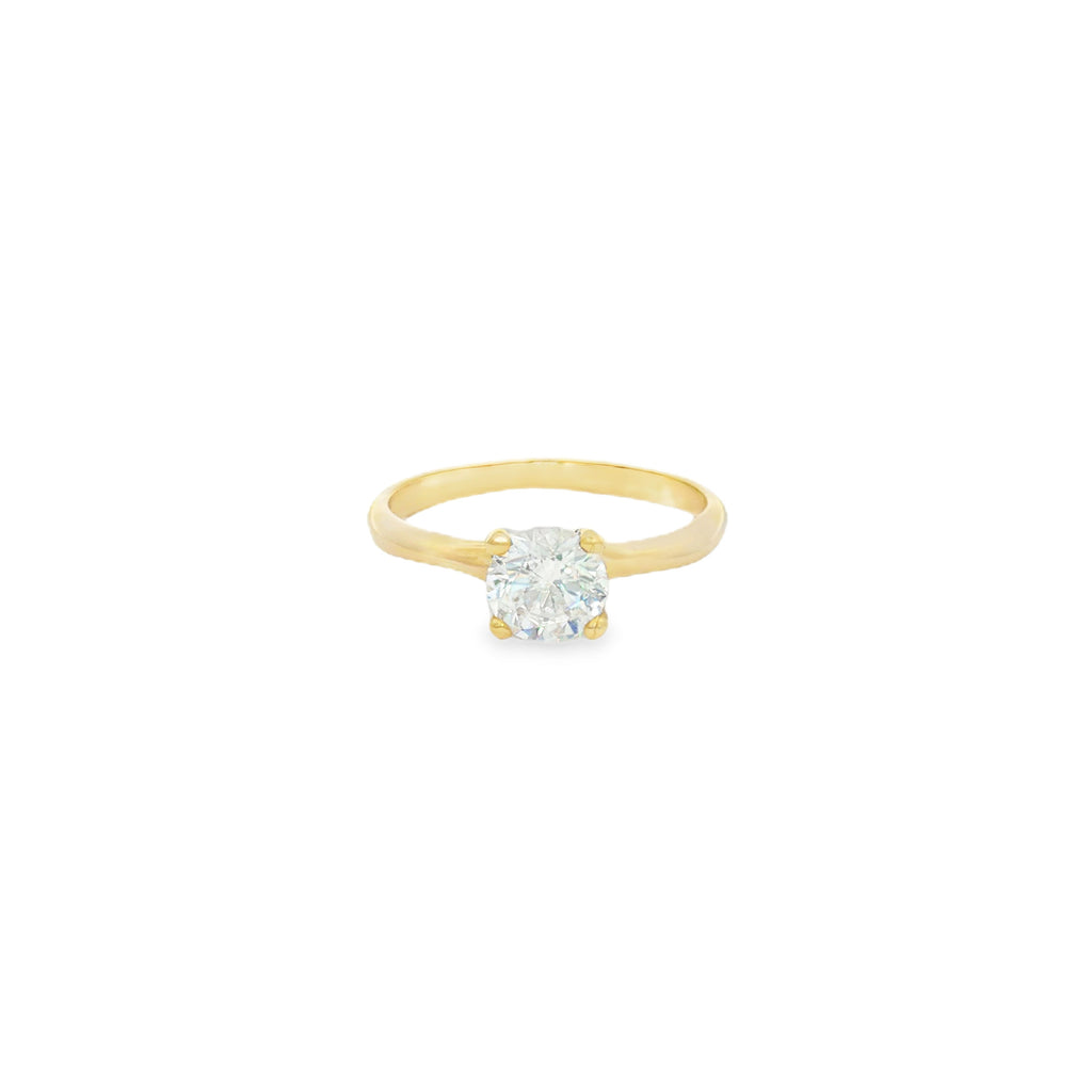 ANILLO SOLITARIO CON ZIRCÓN