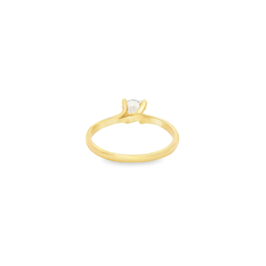 ANILLO SOLITARIO CON ZIRCÓN
