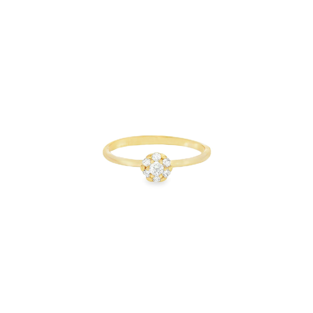 ANILLO FLOR CON ZIRCONES