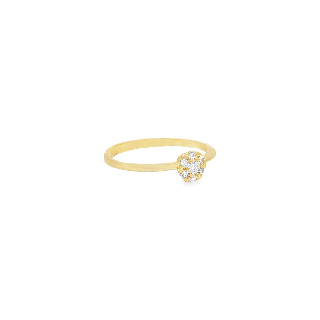 ANILLO FLOR CON ZIRCONES