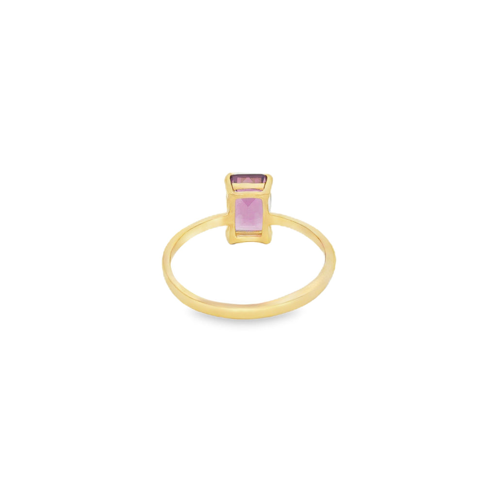 ANILLO AMATISTA RECTANGULAR