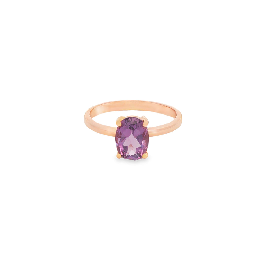 ANILLO AMATISTA OVAL