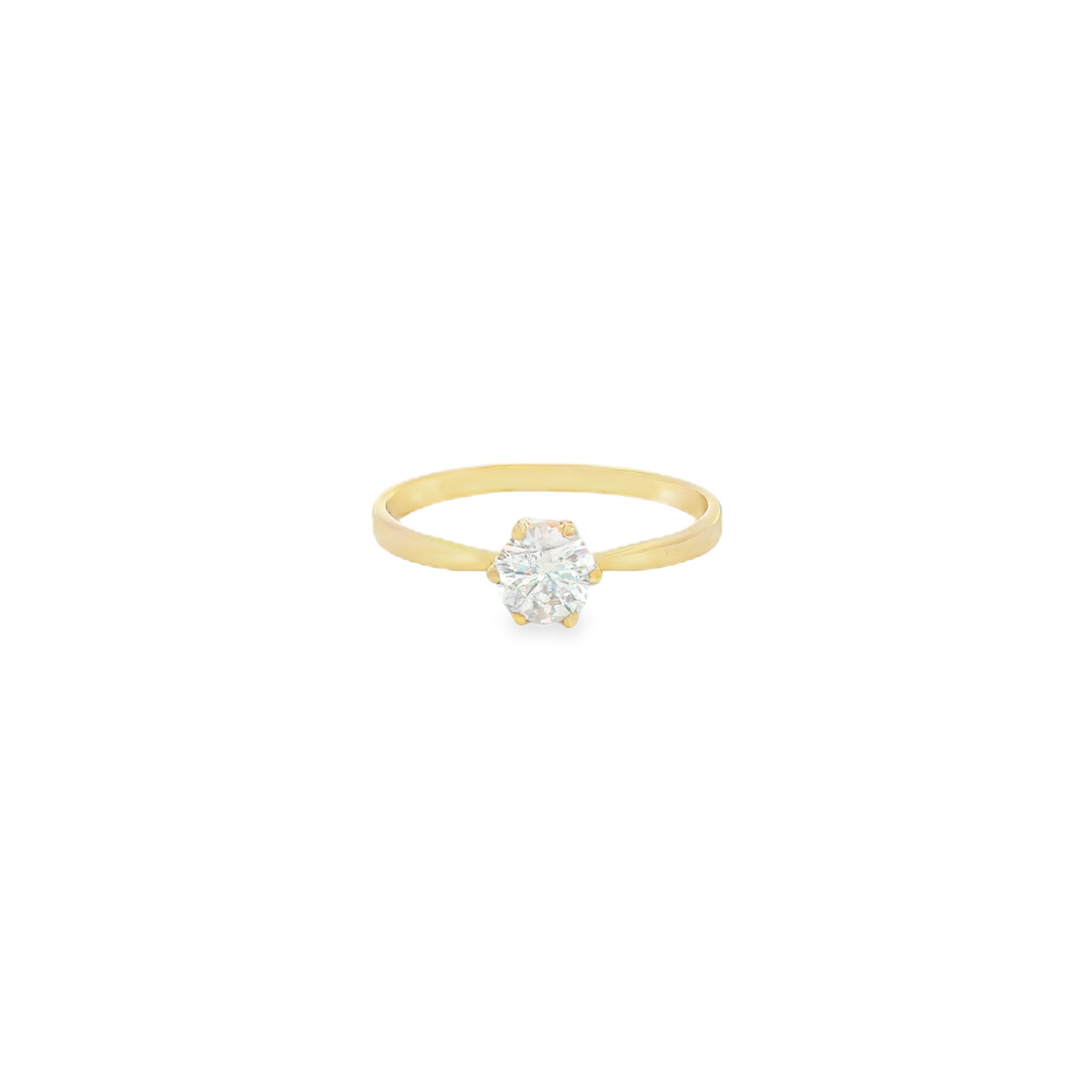 ANILLO SOLITARIO CON ZIRCÓN