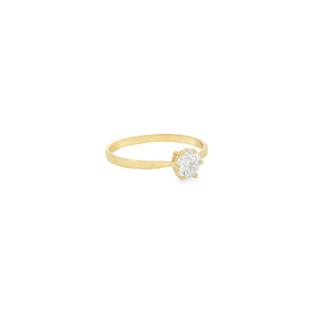 ANILLO SOLITARIO CON ZIRCÓN