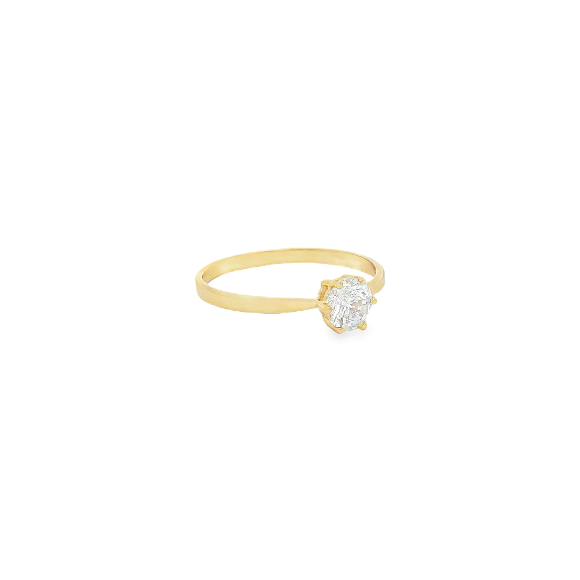 ANILLO SOLITARIO CON ZIRCÓN