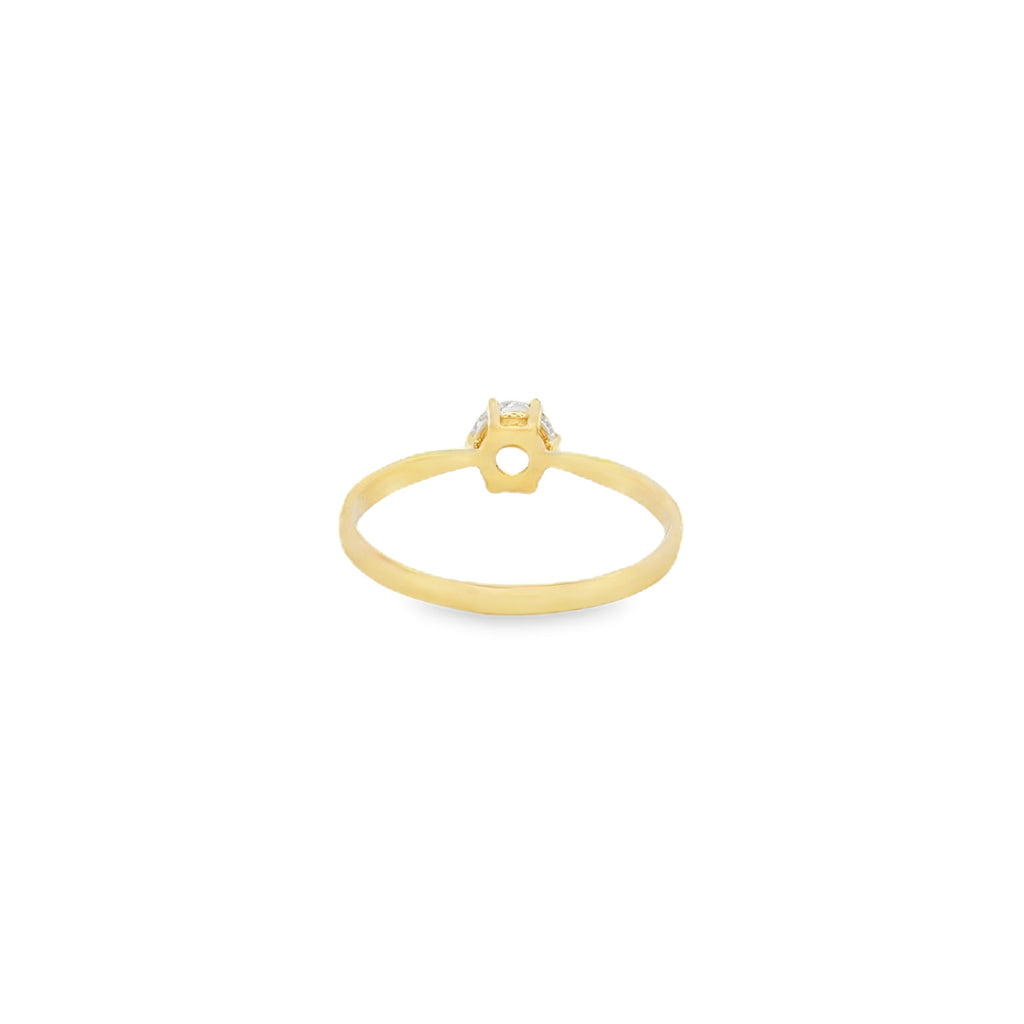 ANILLO SOLITARIO CON ZIRCÓN
