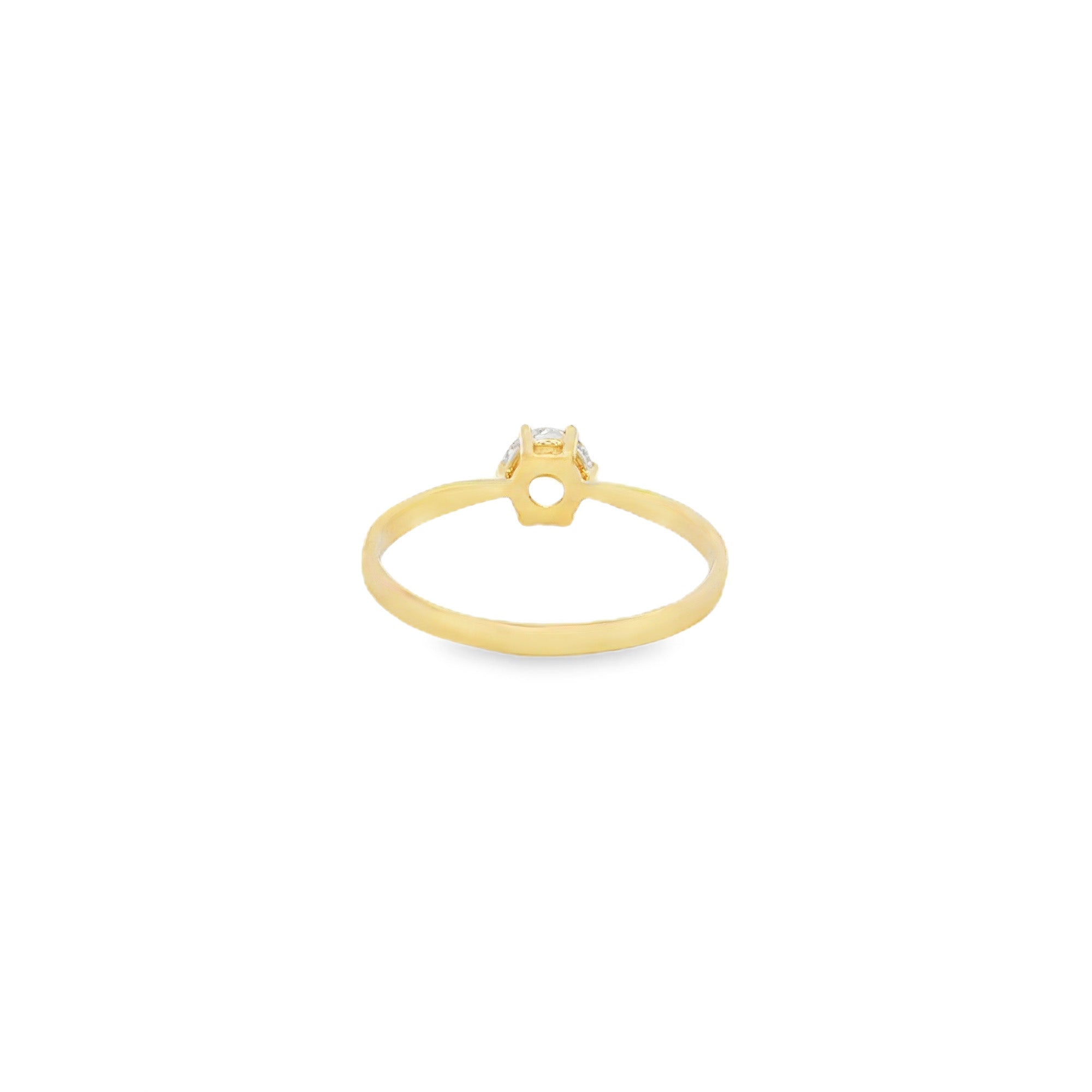 ANILLO SOLITARIO CON ZIRCÓN
