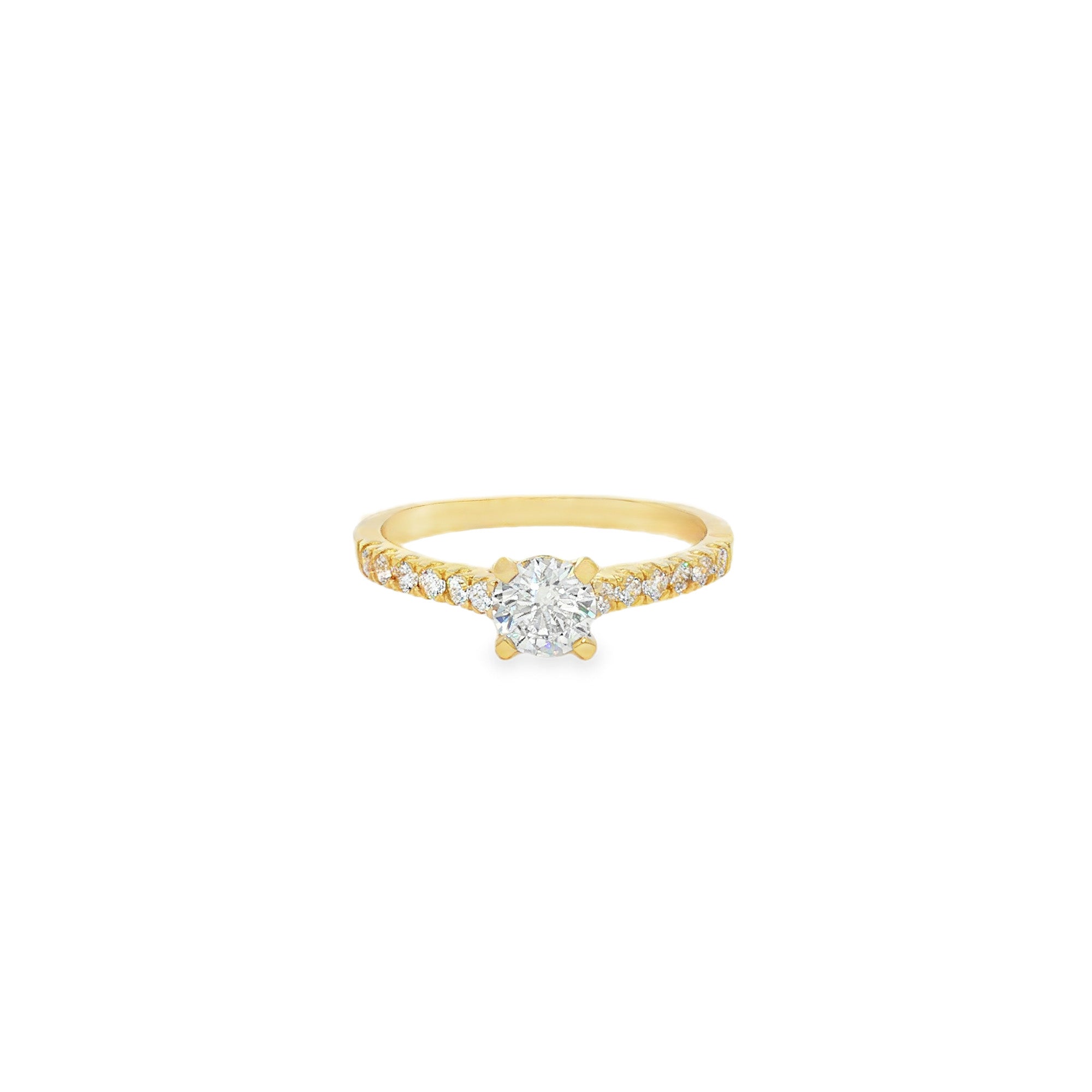 ANILLO SOLITARIO CON ZIRCÓN
