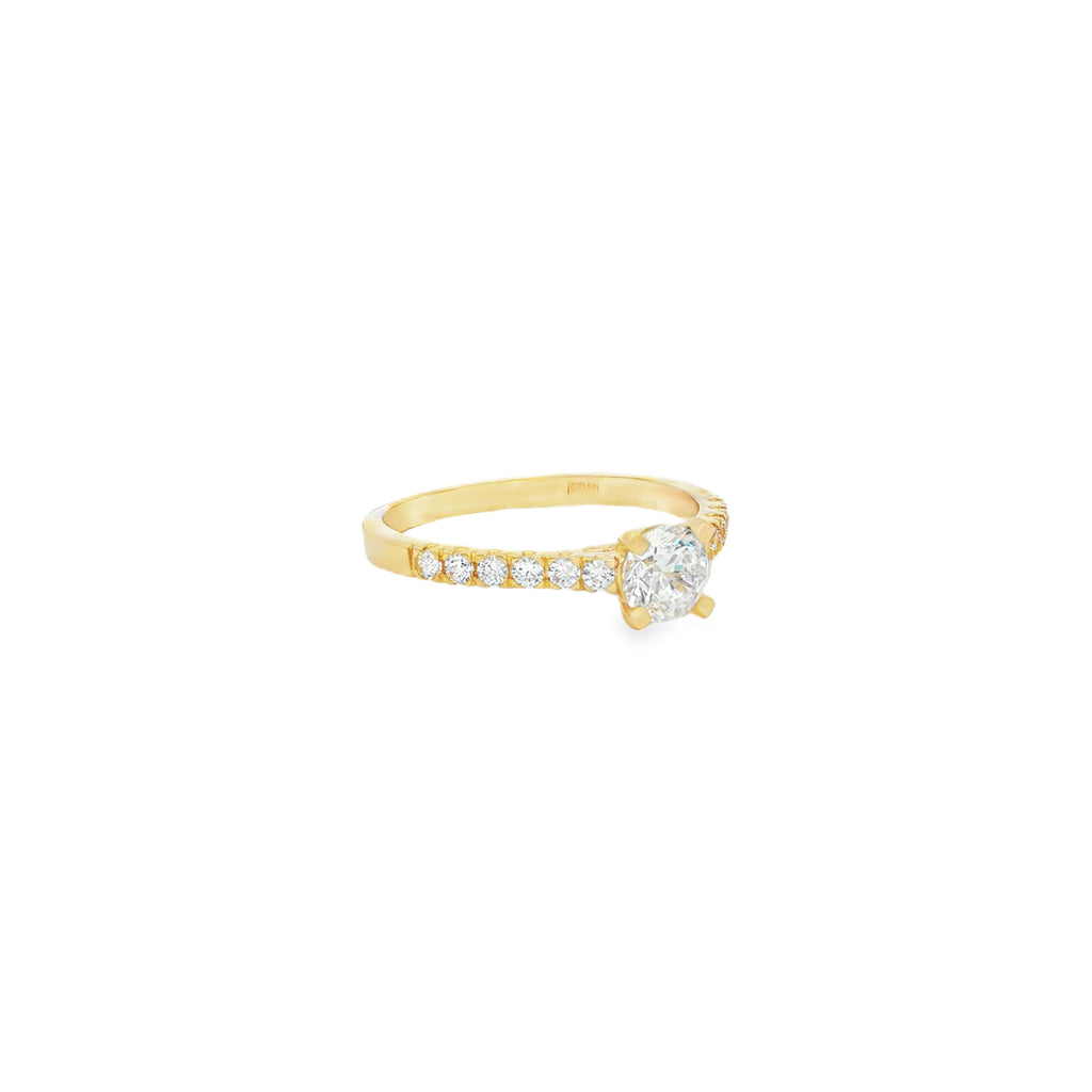 ANILLO SOLITARIO CON ZIRCÓN