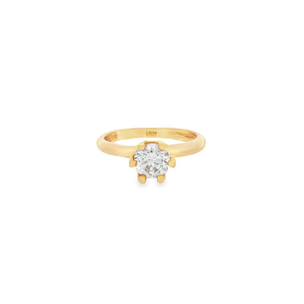 ANILLO SOLITARIO CON ZIRCÓN