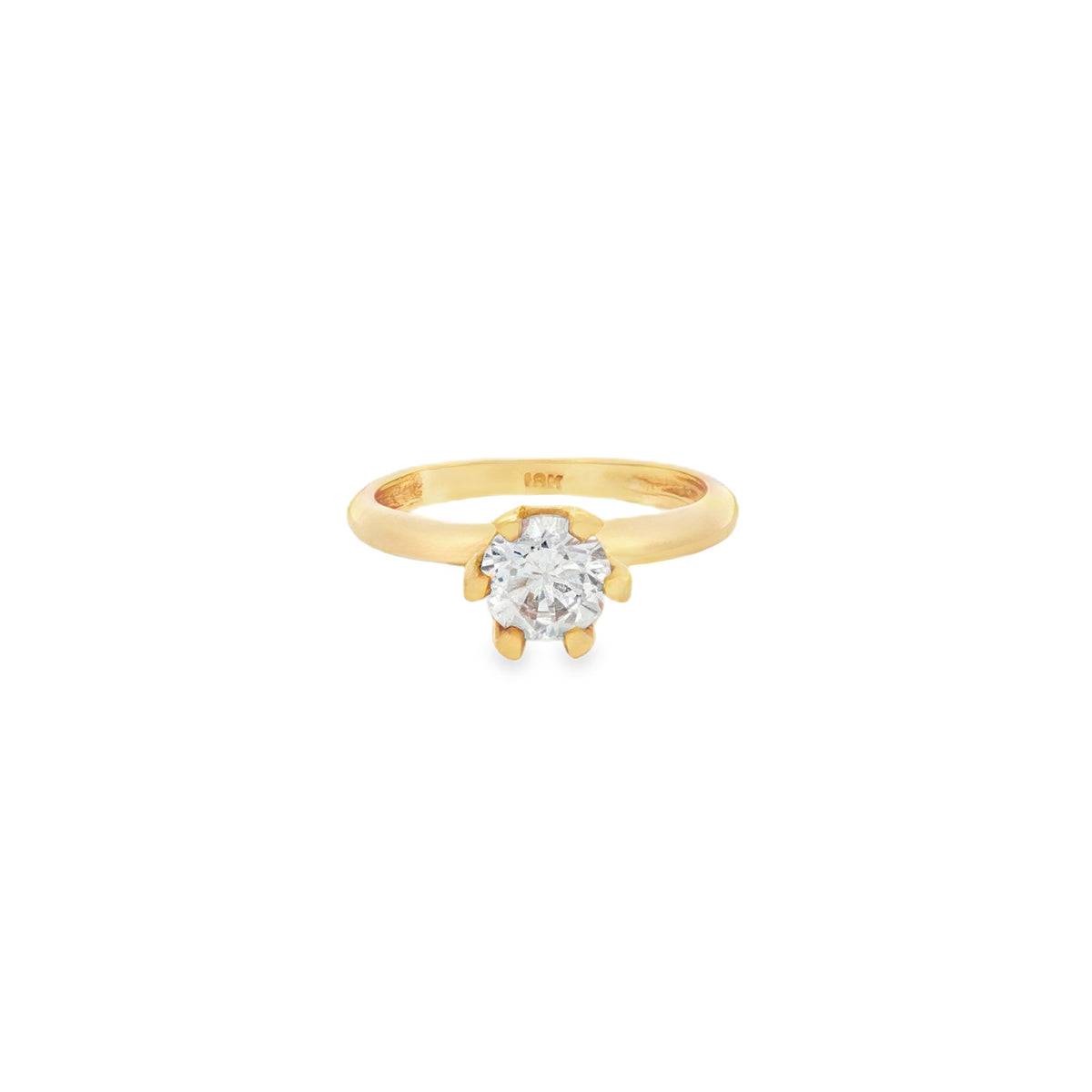 ANILLO SOLITARIO CON ZIRCÓN