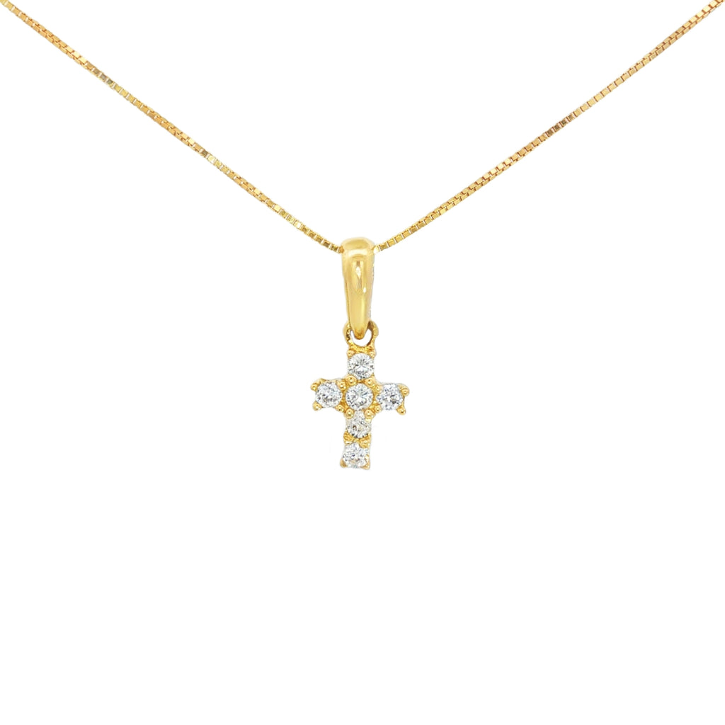 DIJE CRUZ PAVÉ CON ZIRCONES