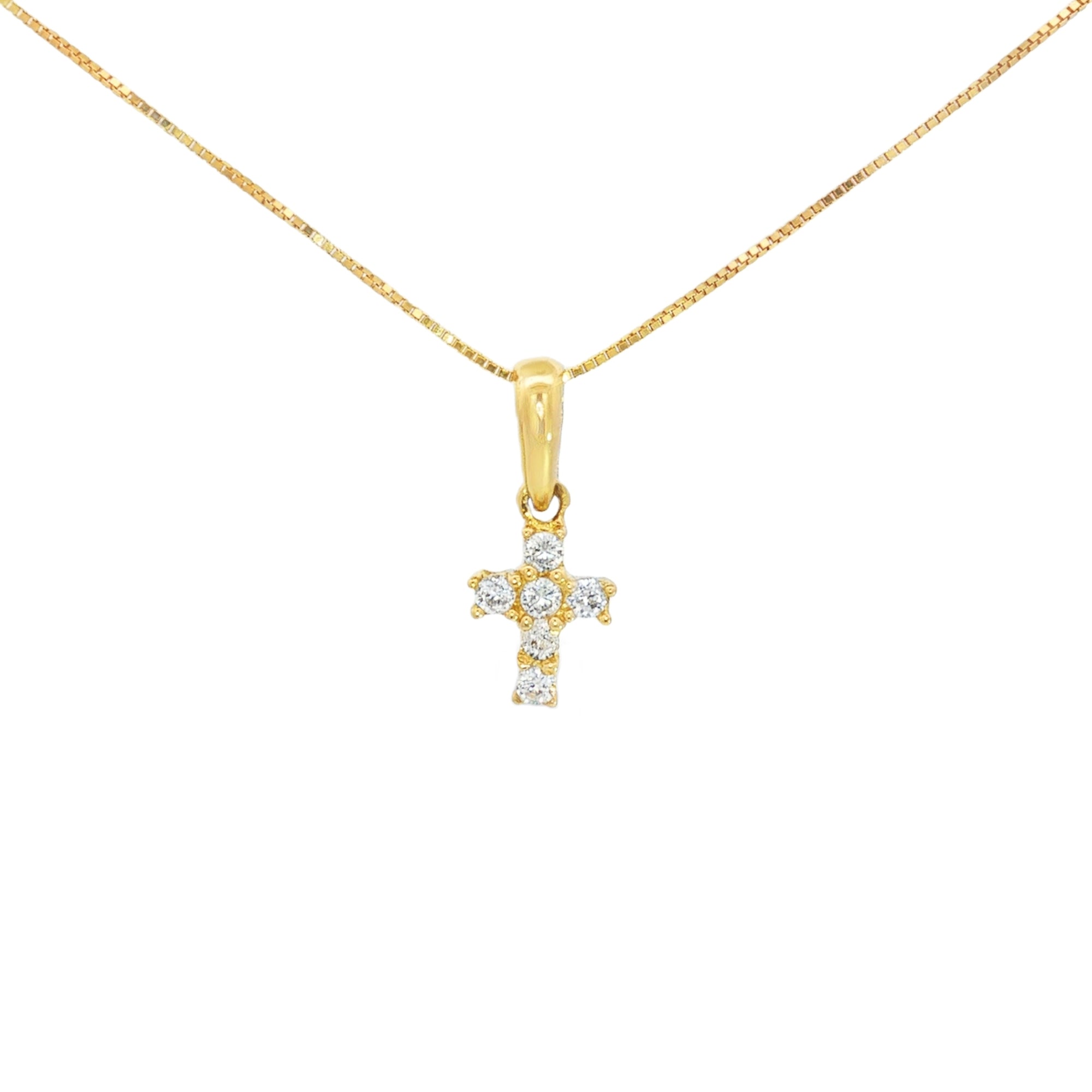 DIJE CRUZ PAVÉ CON ZIRCONES
