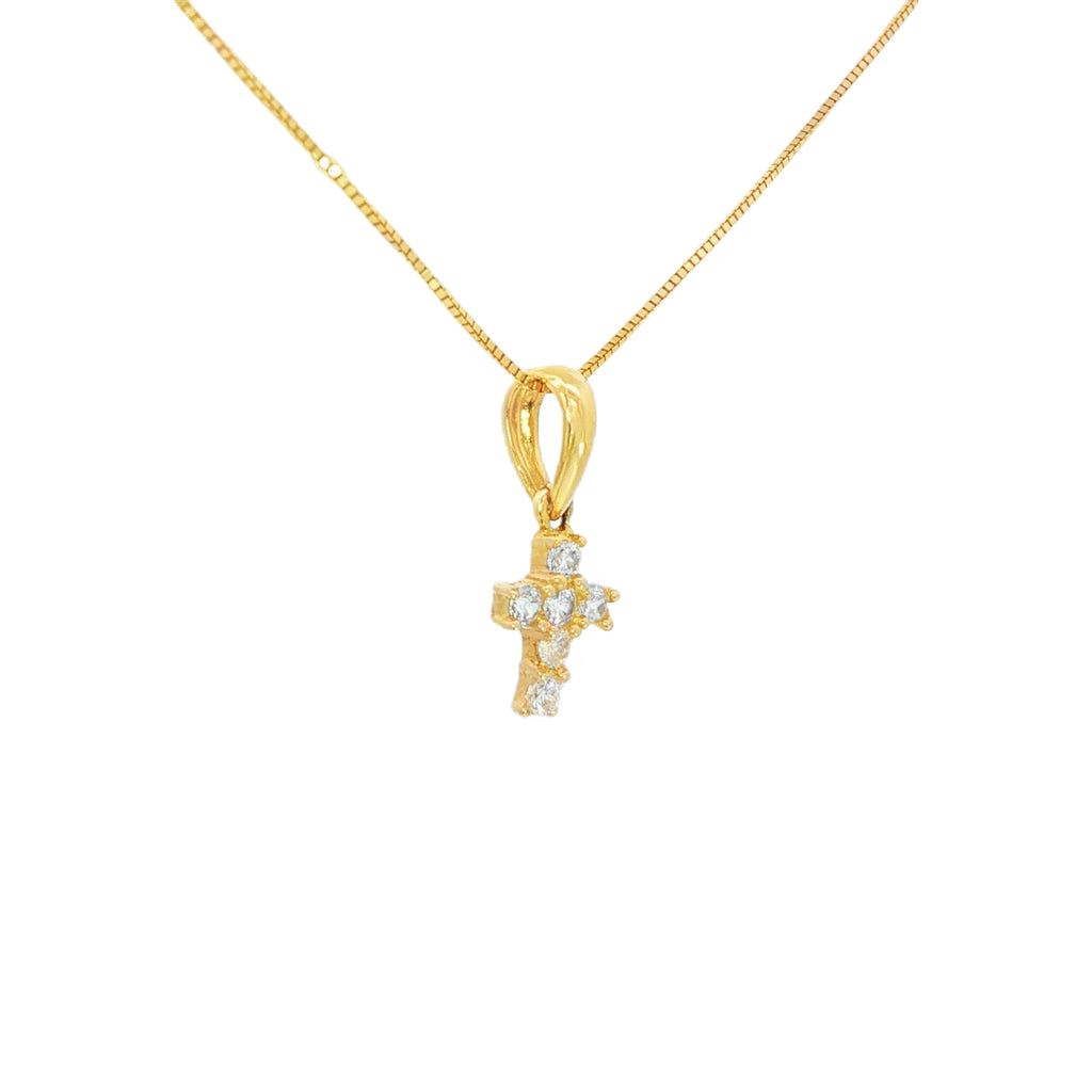 DIJE CRUZ PAVÉ CON ZIRCONES
