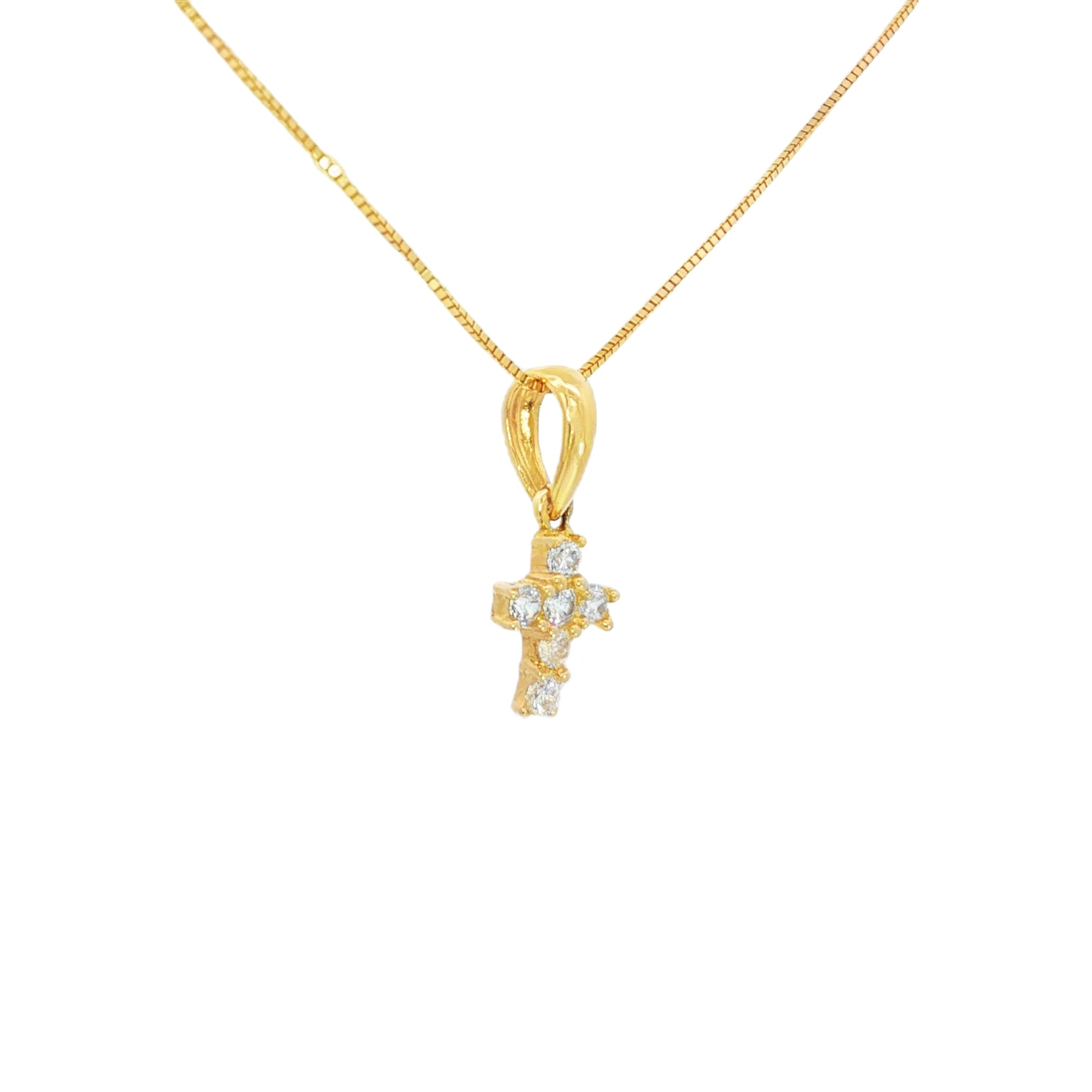 DIJE CRUZ PAVÉ CON ZIRCONES