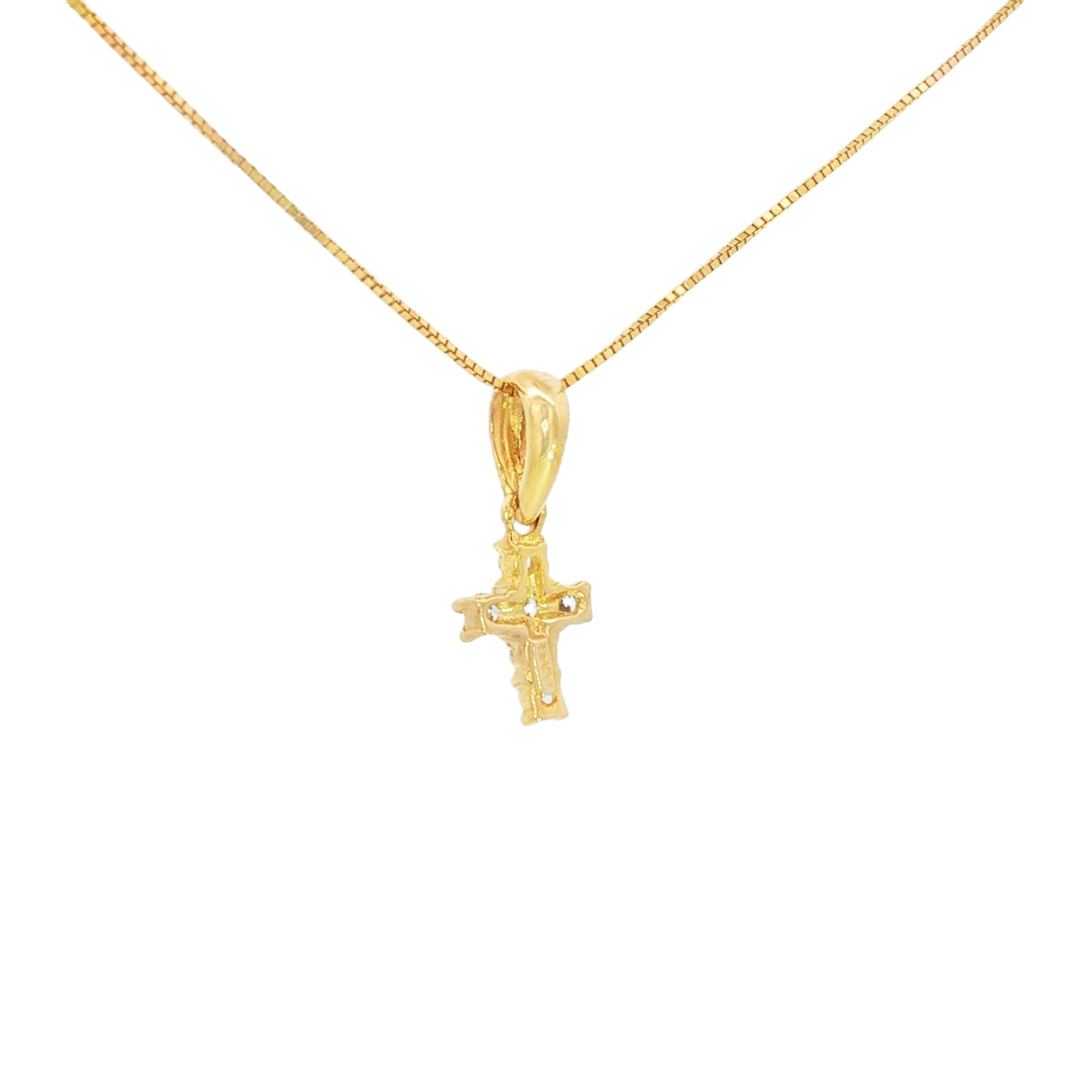 DIJE CRUZ PAVÉ CON ZIRCONES