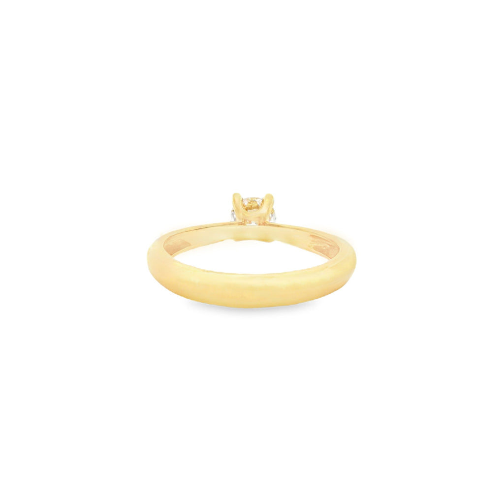 ANILLO SOLITARIO CON ZIRCÓN
