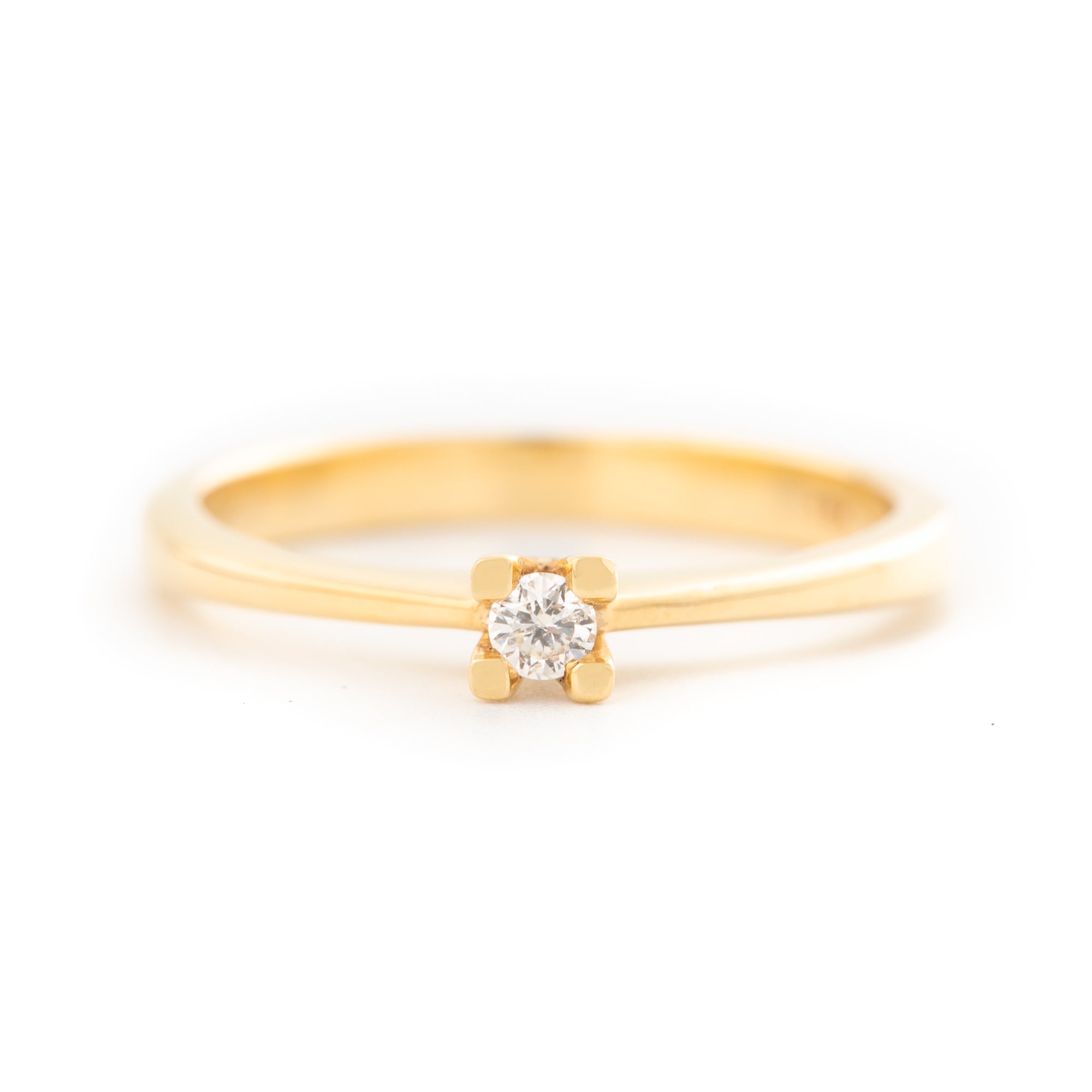 ANILLO SOLITARIO CON DIAMANTE