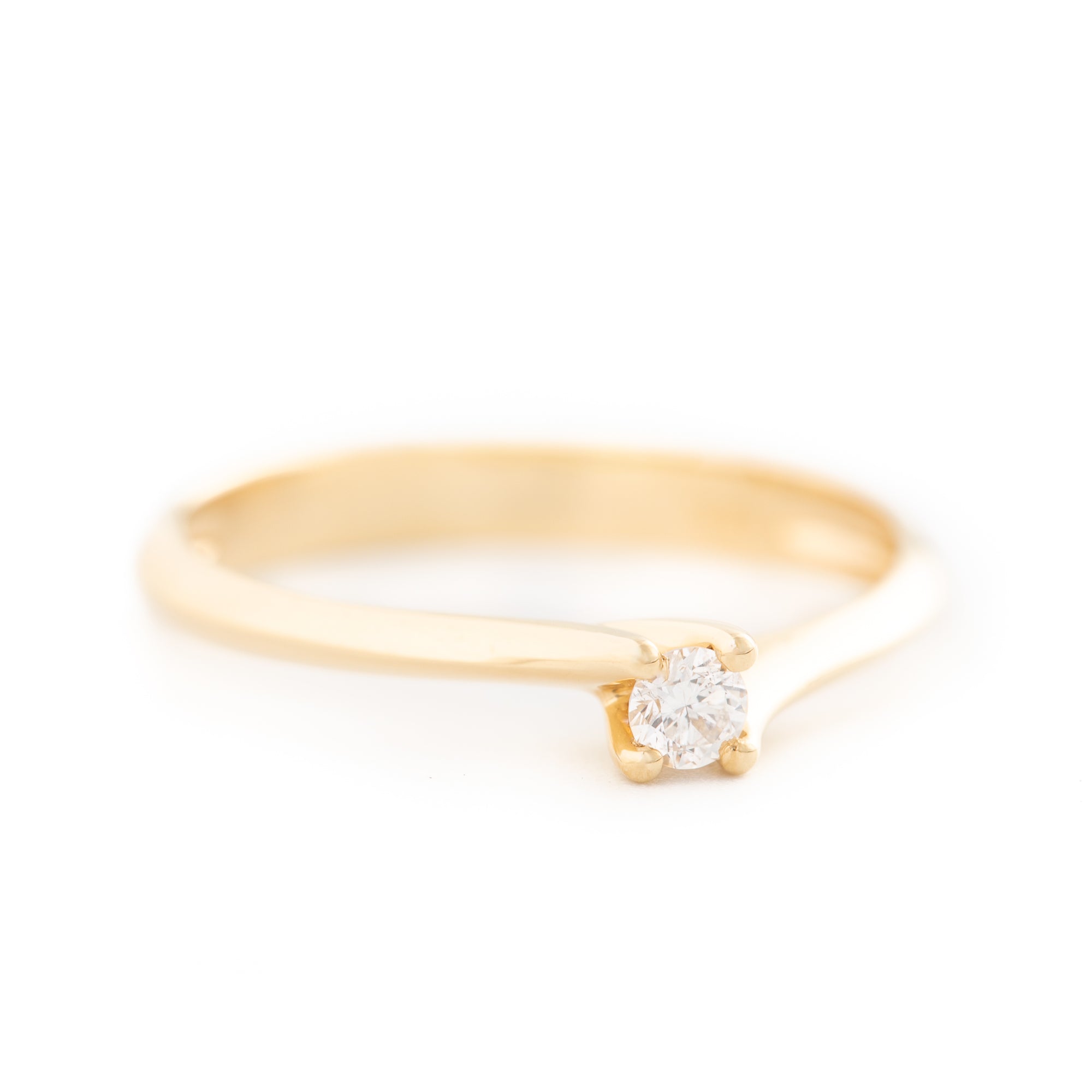 ANILLO SOLITARIO CON DIAMANTES