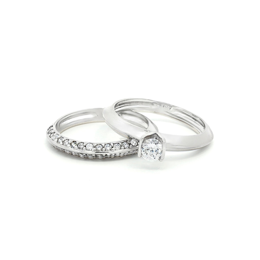 DUPLA ANILLO ZIRCONES VERTICE
