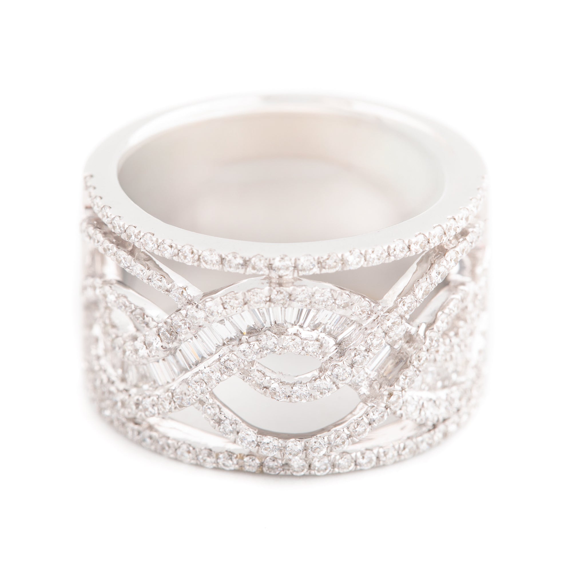 ARGOLLA ONDAS CON DIAMANTES