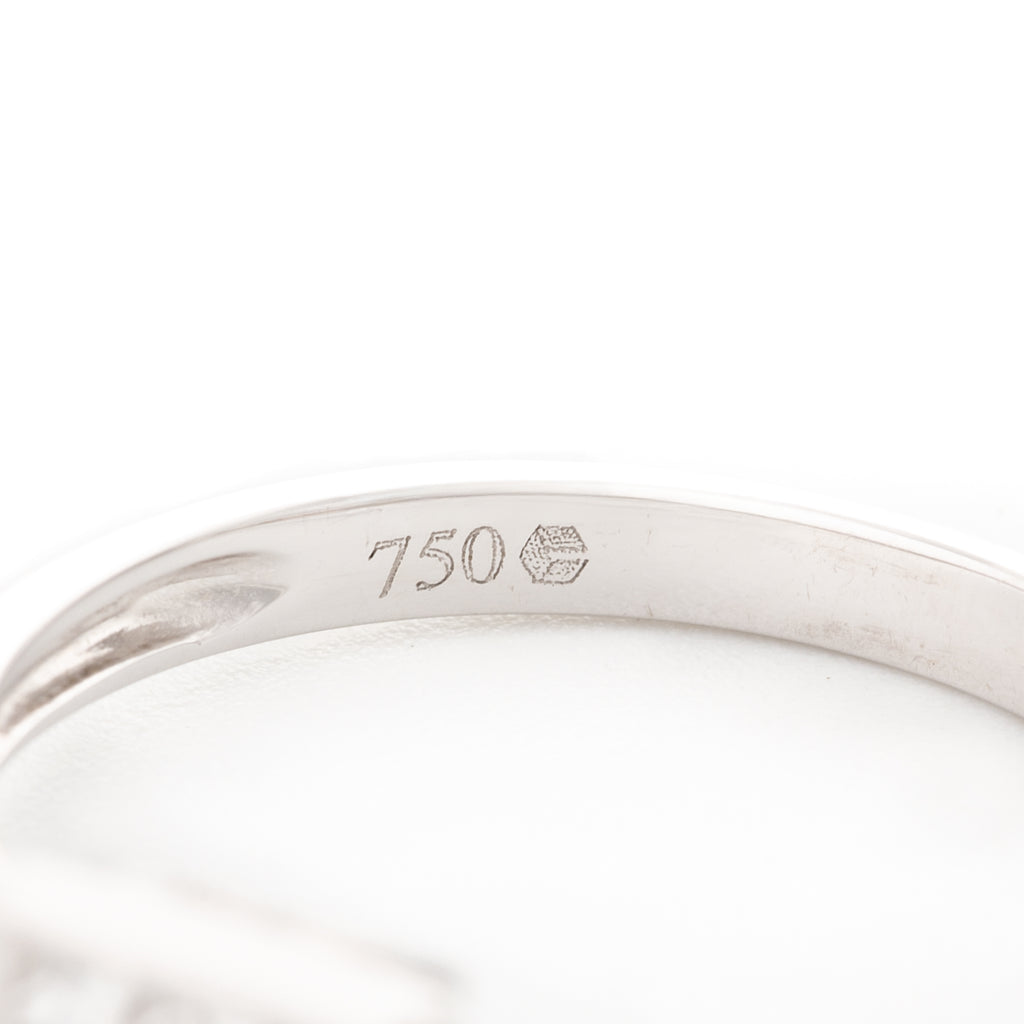 ANILLO SOLITARIO CUADRADO CON DIAMANTES