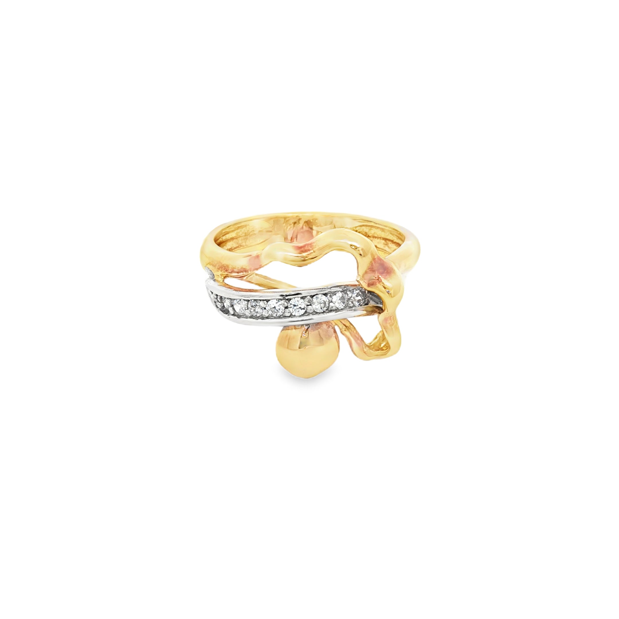 ANILLO FLOR CON ZIRCONES