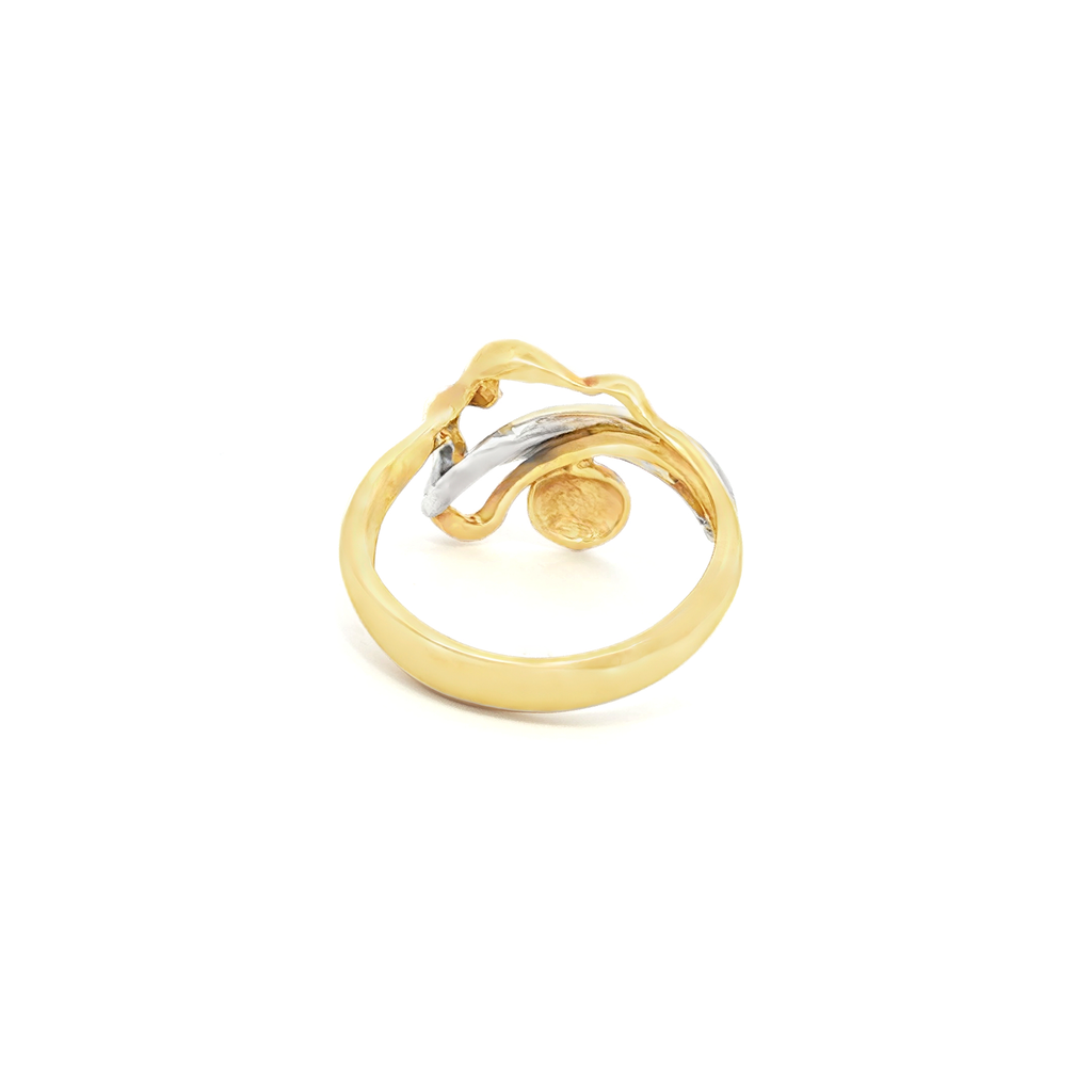 ANILLO FLOR CON ZIRCONES