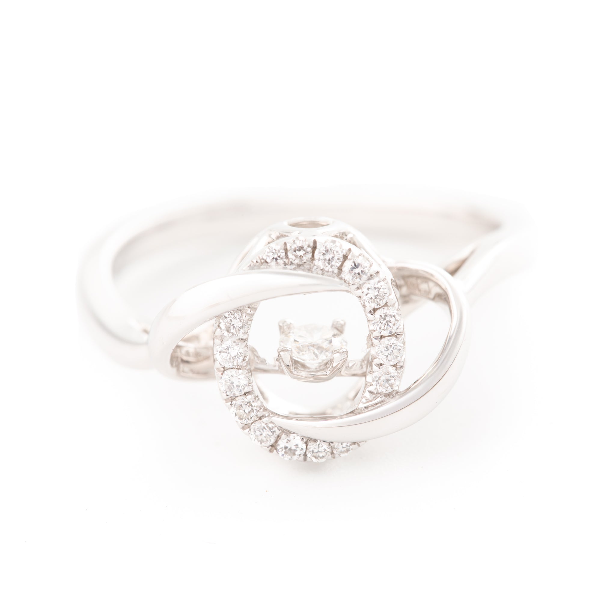 ANILLO NUDO BAILARINA CON DIAMANTES