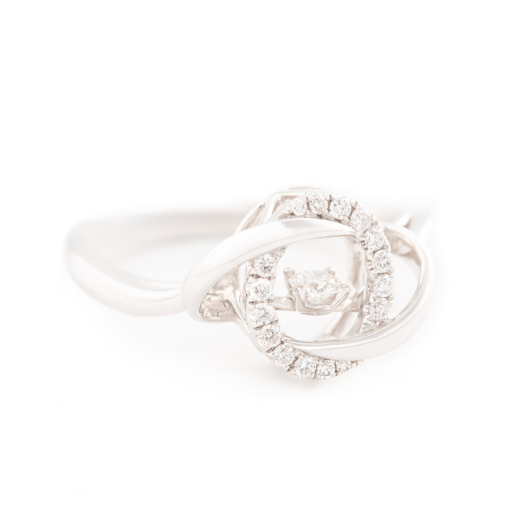 ANILLO NUDO BAILARINA CON DIAMANTES