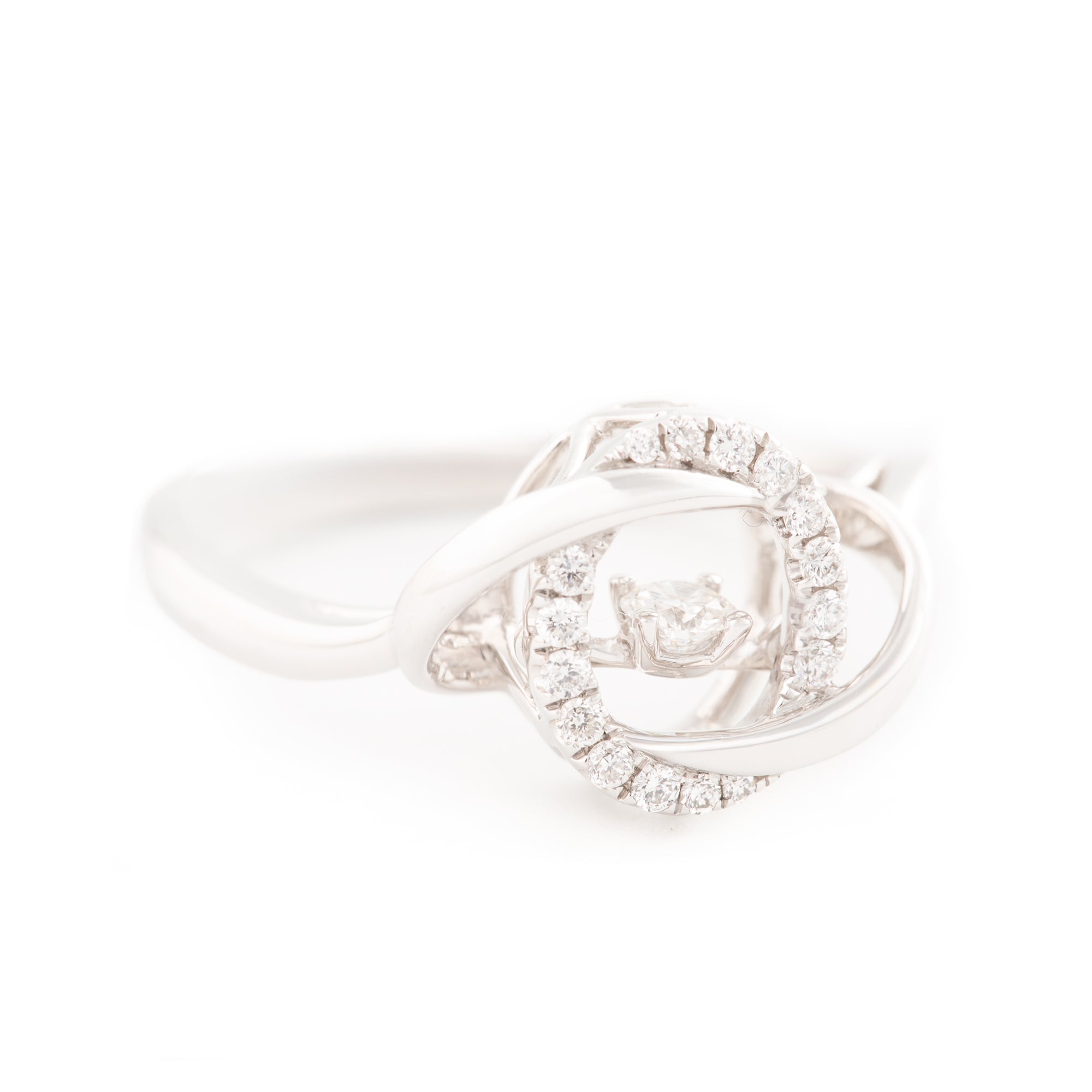 ANILLO NUDO BAILARINA CON DIAMANTES