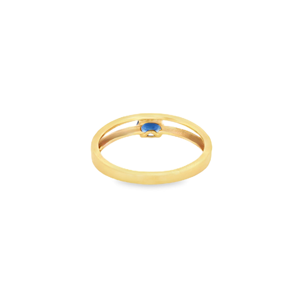 ANILLO CON ZAFIRO Y DIAMANTES