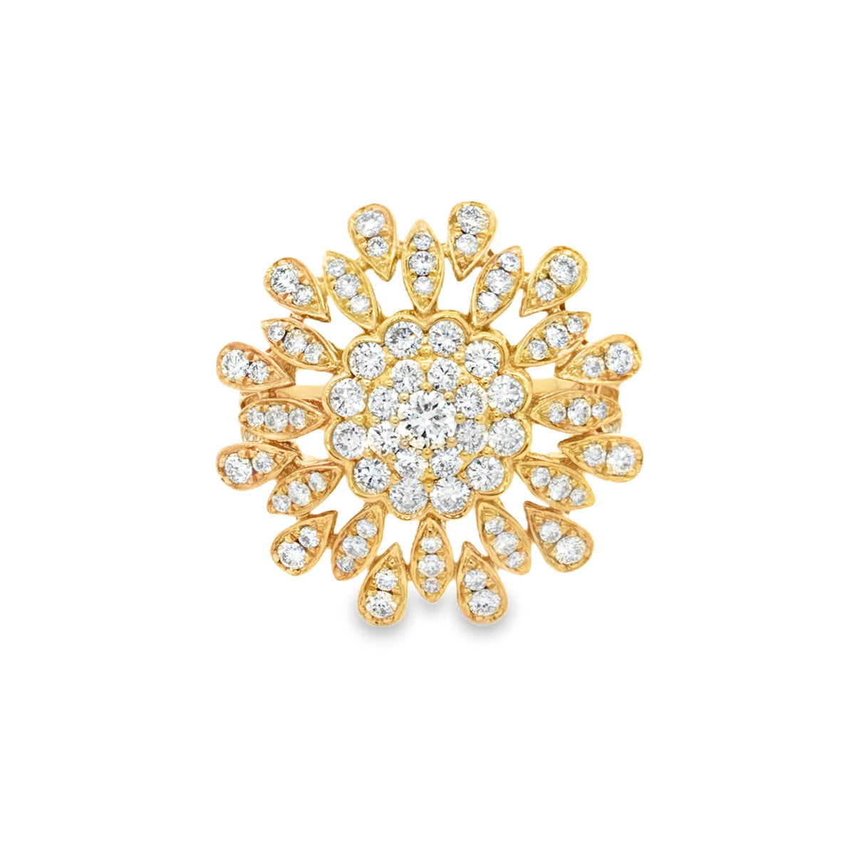 ANILLO FLOR CON DIAMANTES