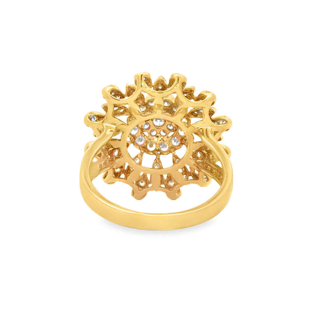 ANILLO FLOR CON DIAMANTES