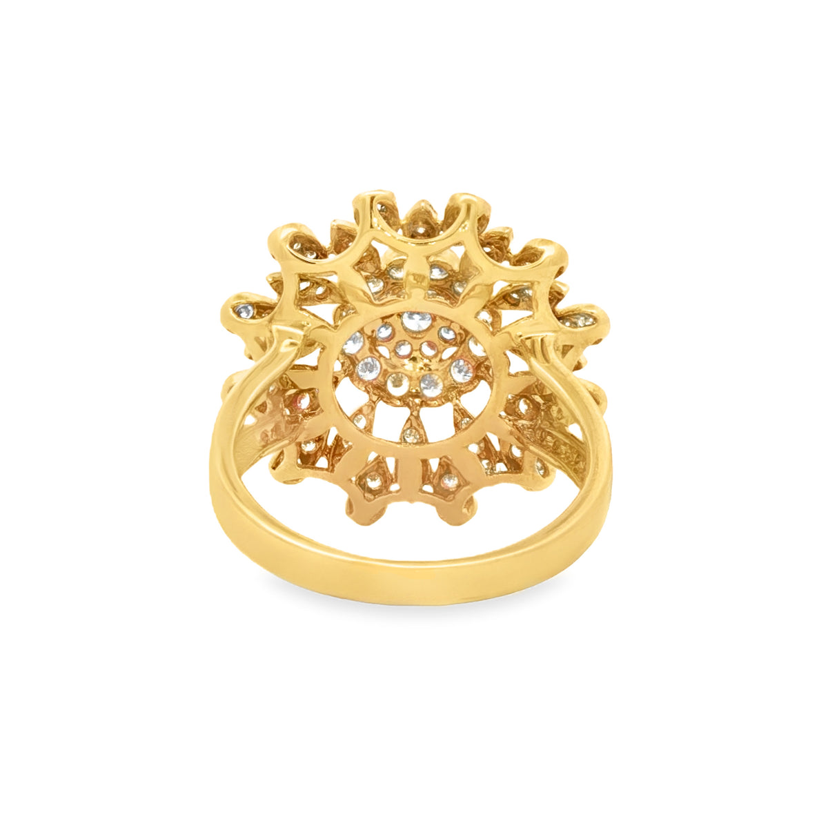 ANILLO FLOR CON DIAMANTES