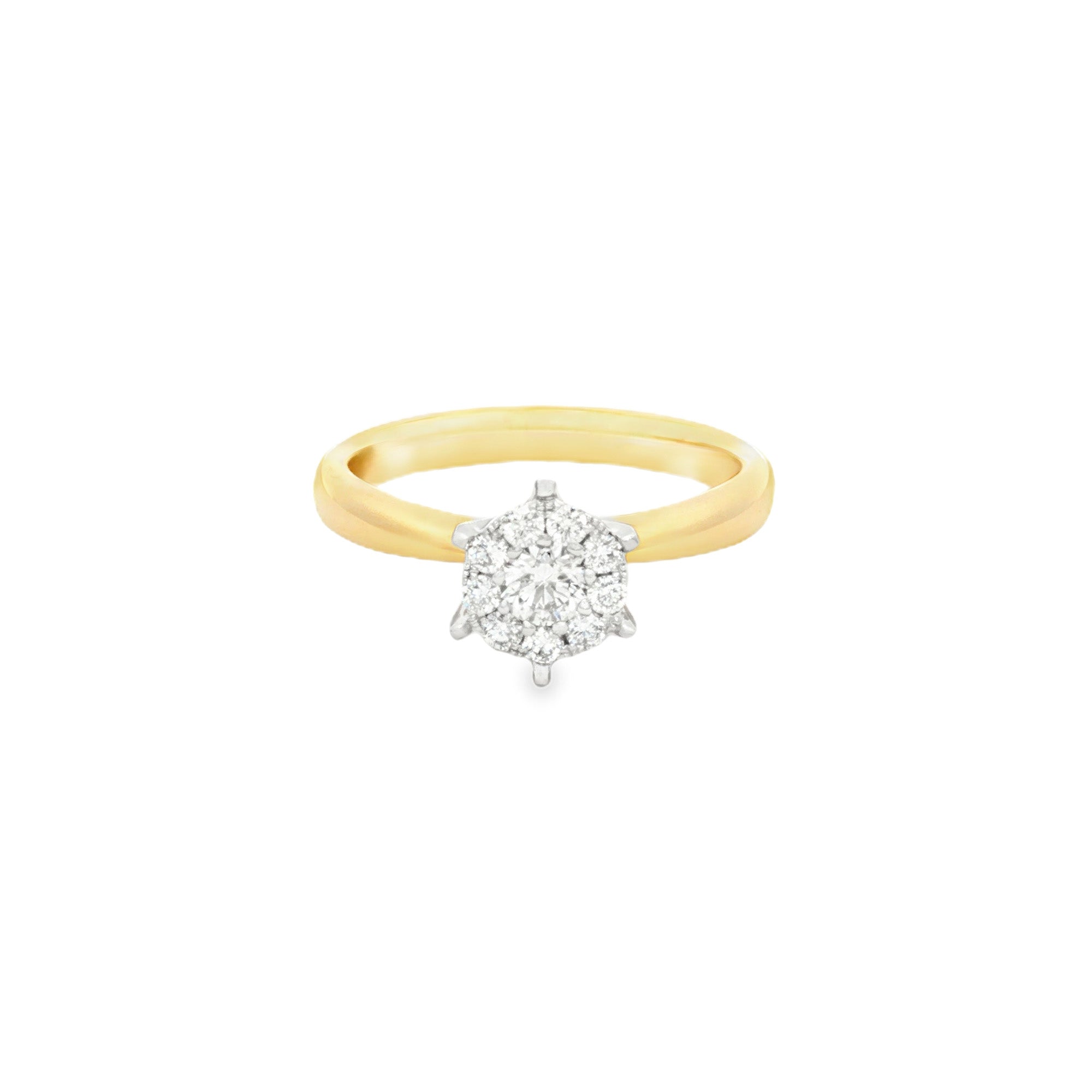 ANILLO CLUSTER CON DIAMANTES