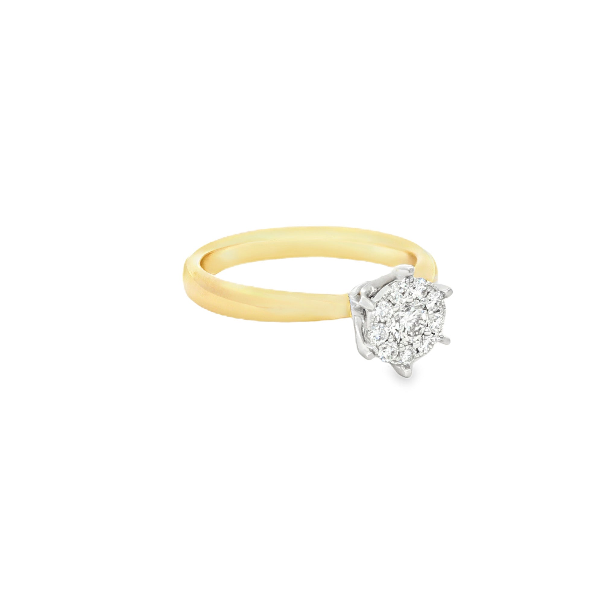 ANILLO CLUSTER CON DIAMANTES