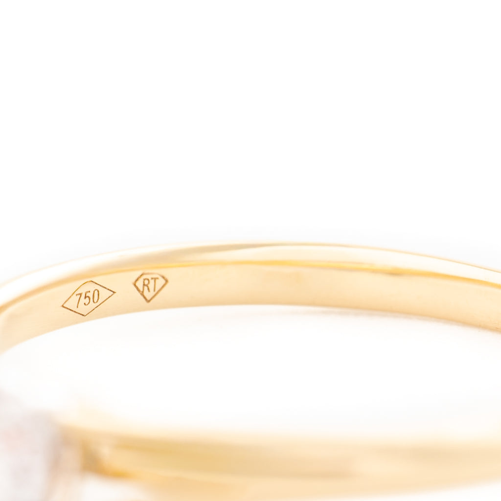 ANILLO SOLITARIO FLOR CON DIAMANTES