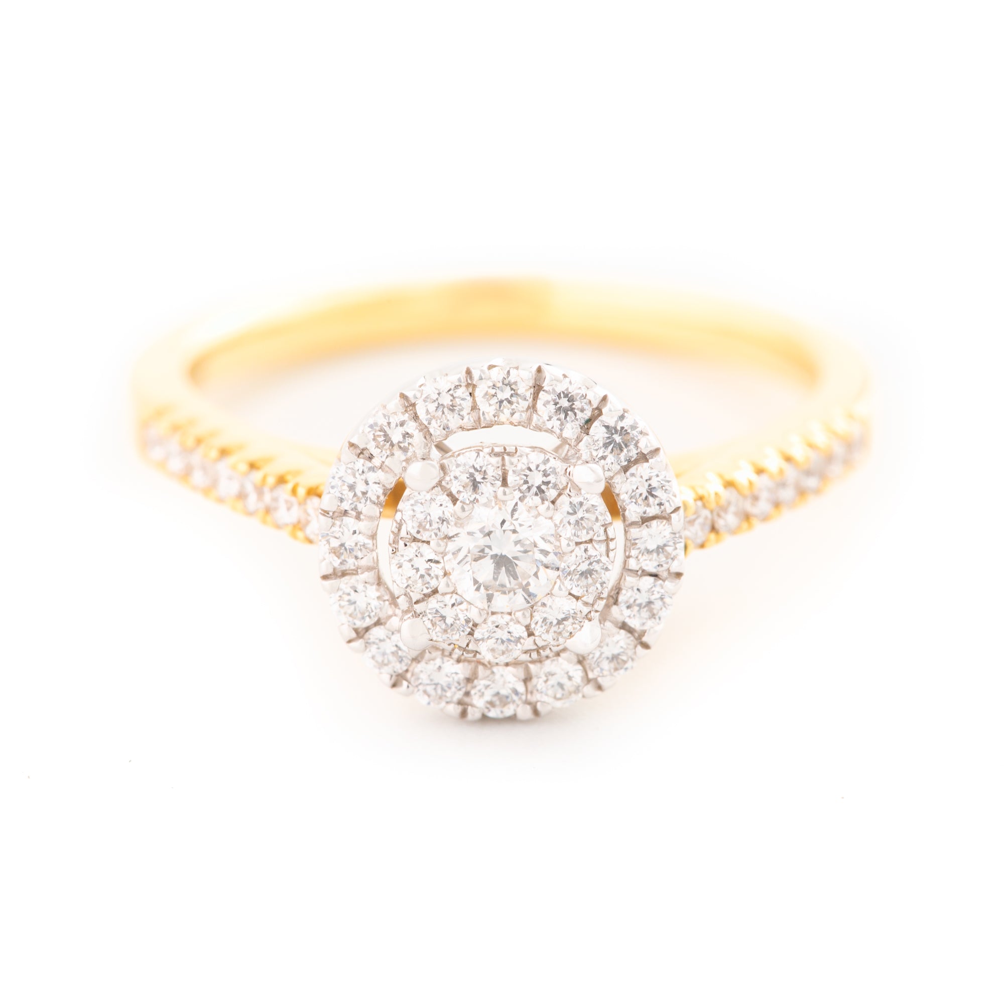 ANILLO FLOR CON DIAMANTES