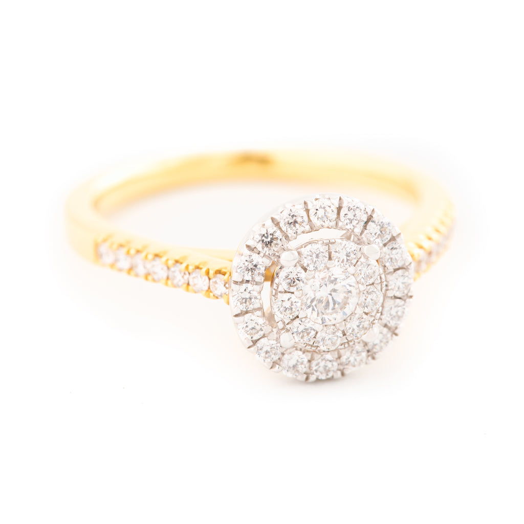 ANILLO FLOR CON DIAMANTES