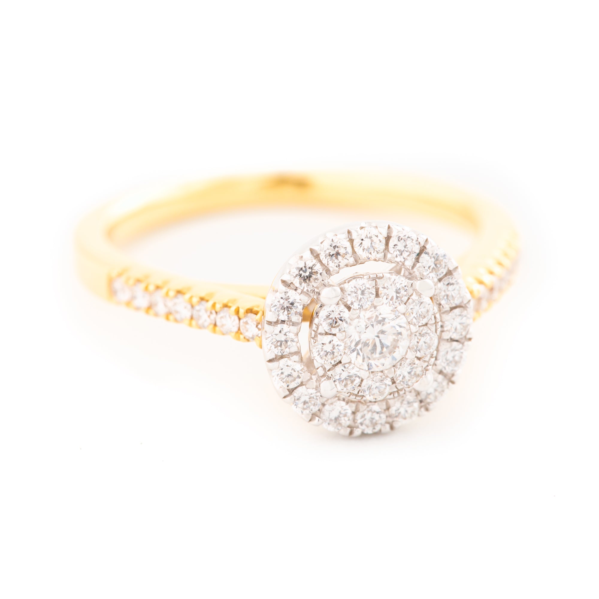 ANILLO FLOR CON DIAMANTES