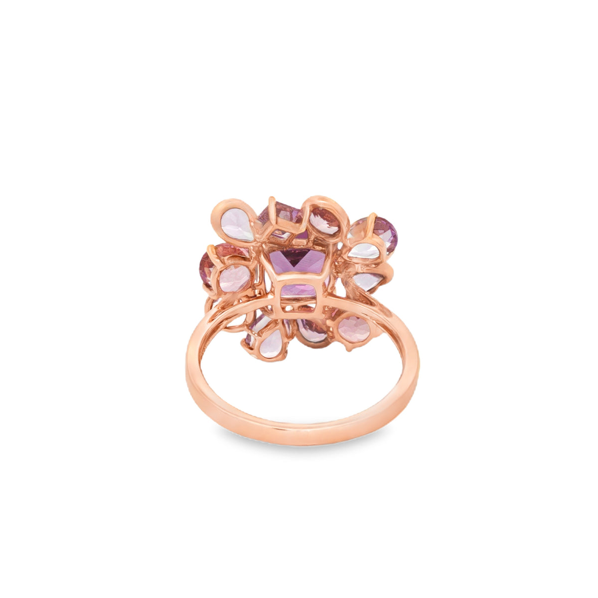 ANILLO FLOR CON PIEDRAS PRECIOSAS MIXTAS