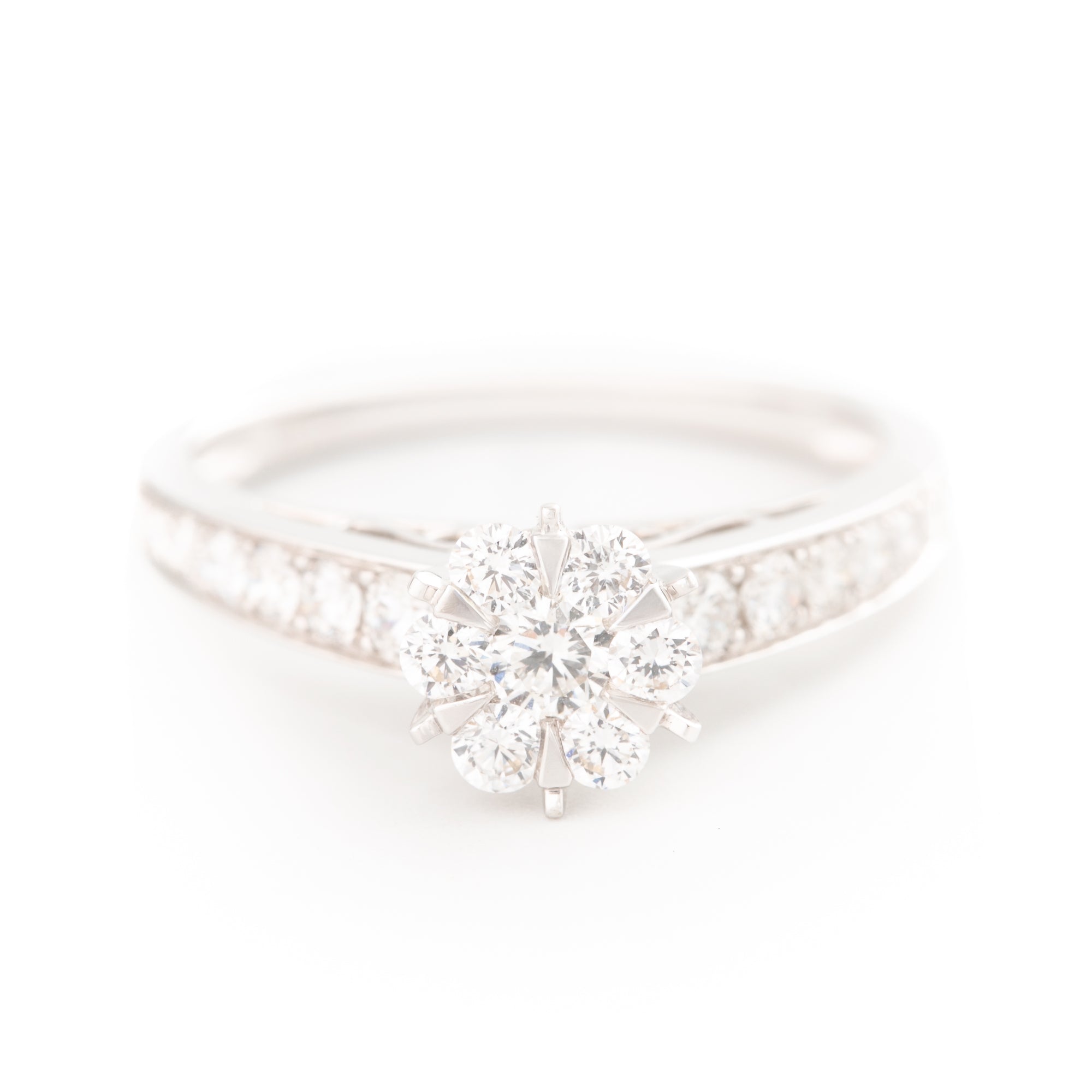 ANILLO FLOR CON DIAMANTES