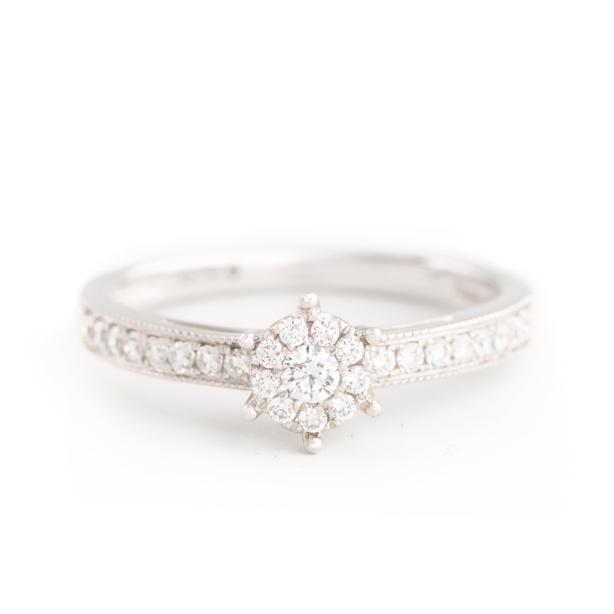 ANILLO FLOR CON DIAMANTES