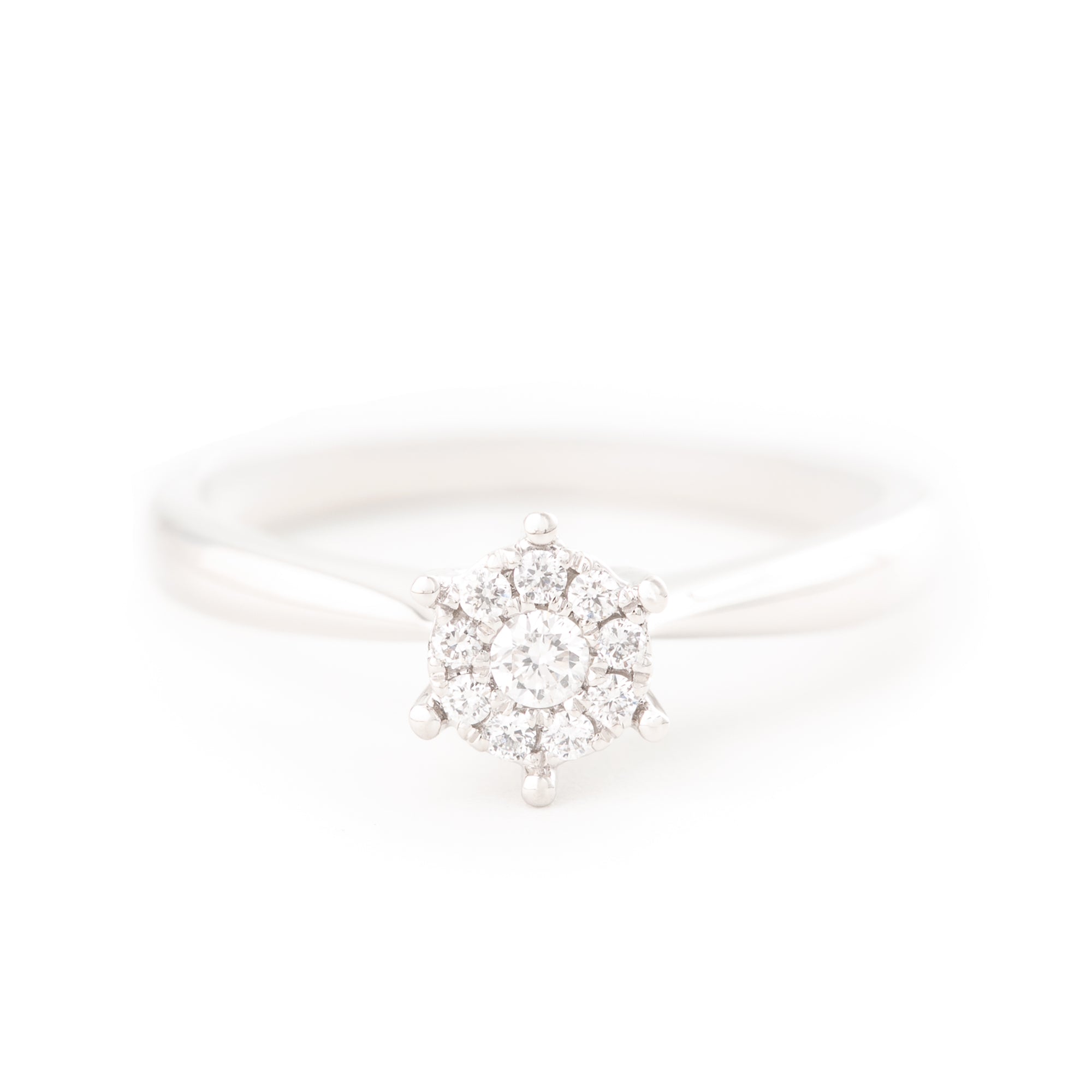 ANILLO FLOR CON DIAMANTES