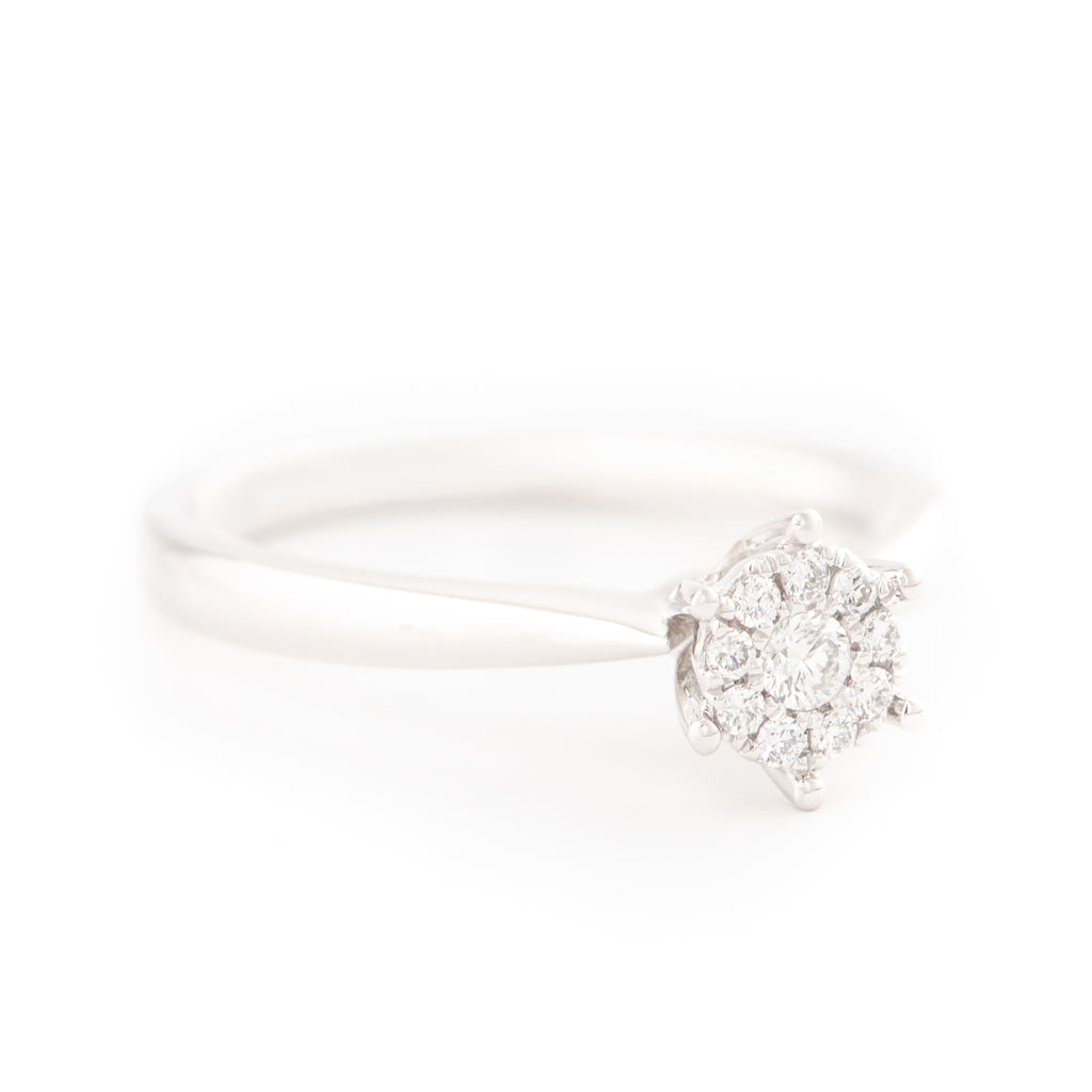 ANILLO FLOR CON DIAMANTES