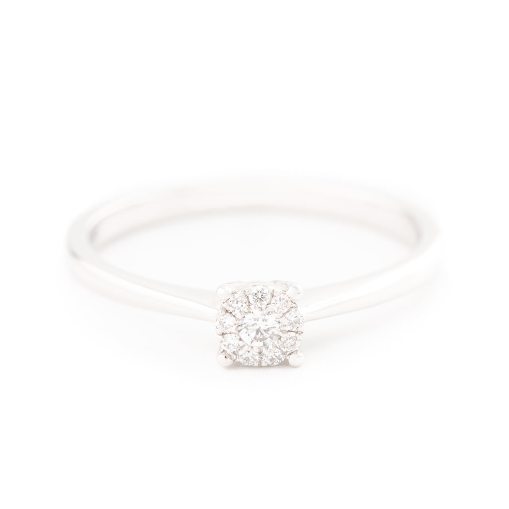 ANILLO FLOR CON DIAMANTES