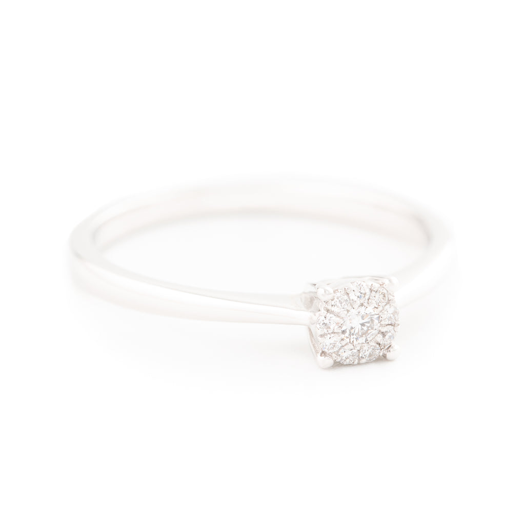 ANILLO FLOR CON DIAMANTES