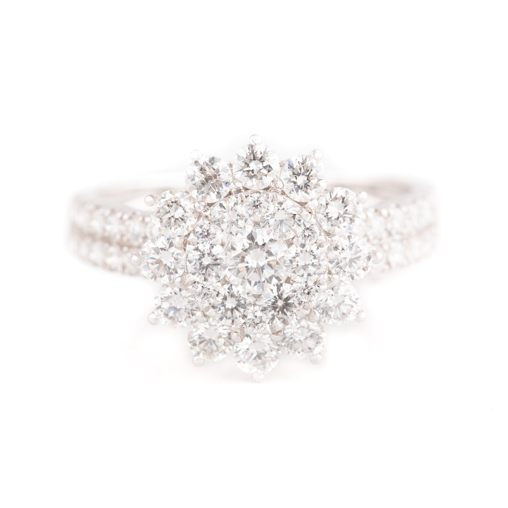 ANILLO FLOR DIAMANTES